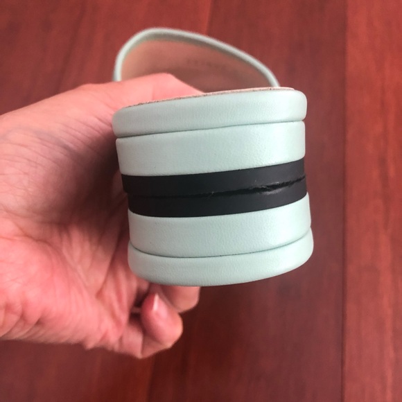 Gucci Marmot GG slide sandals mules . Mint green & Chevron quilted Eu 37 US 7 - Picture 6 of 16